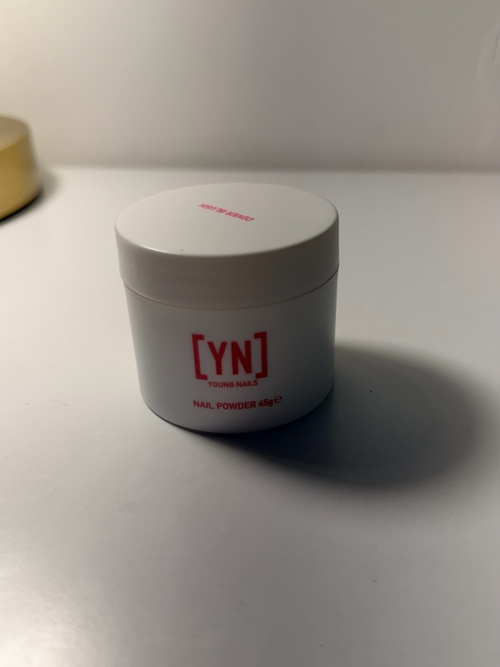 YN () White Nail Powder - Pink Logo